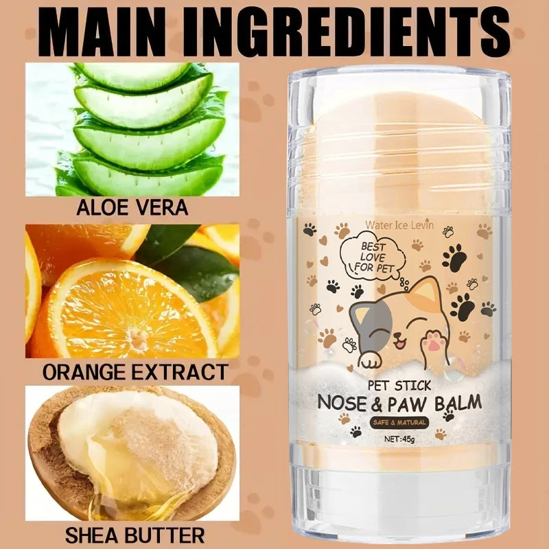 20g Dog Nose and Paw Balm Dog Paw Cream Cats Dogs Paw Protector Cream Pet Feet Moisturizer Pet Crack Feet Repair Pet Accessories