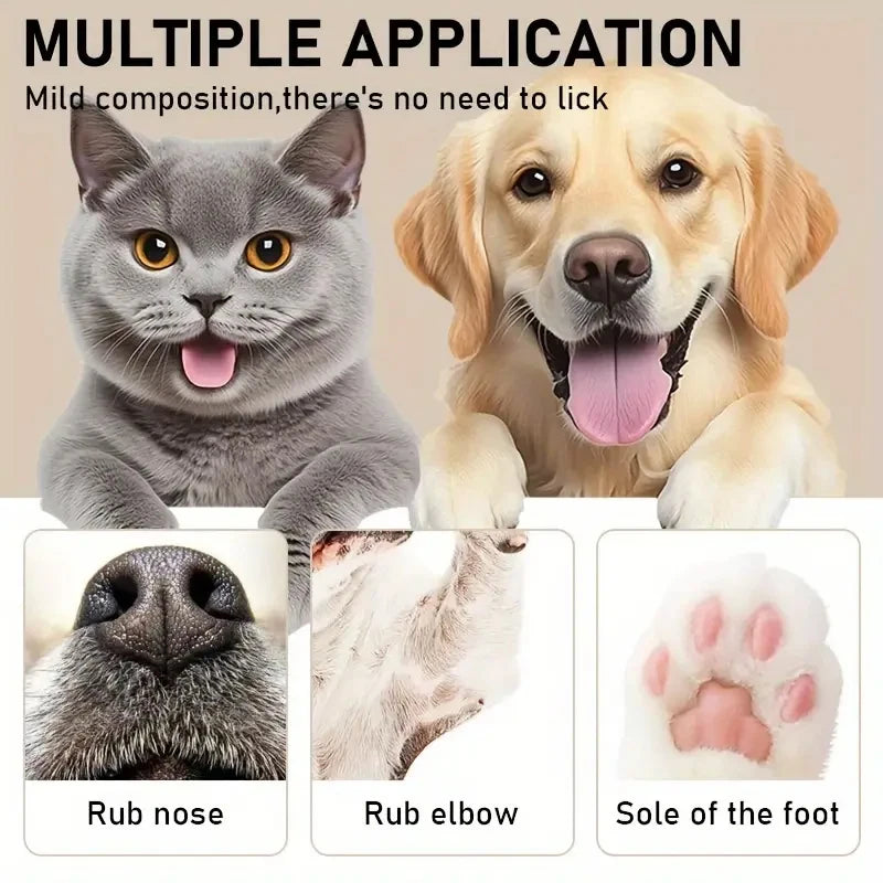 20g Dog Nose and Paw Balm Dog Paw Cream Cats Dogs Paw Protector Cream Pet Feet Moisturizer Pet Crack Feet Repair Pet Accessories