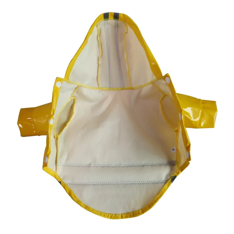 Dog Clothes, Waterproof Jackets, Hooded Raincoats with Reflective Strip, Outdoor Breathable Clothes for Puppies